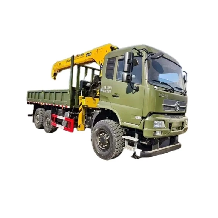Dongfeng 6x6 камион монтиран кран Хидравличен мобилен камион Крейн Китай Фабрика Фабрика